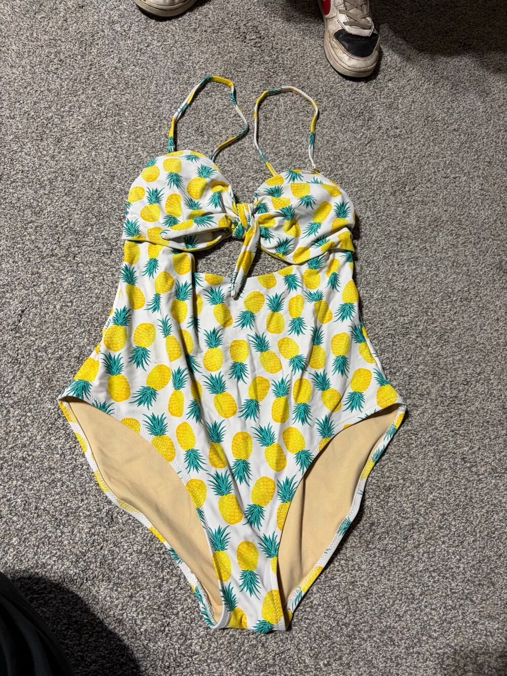 Old Navy womens large pineapple one piece swimsuit
